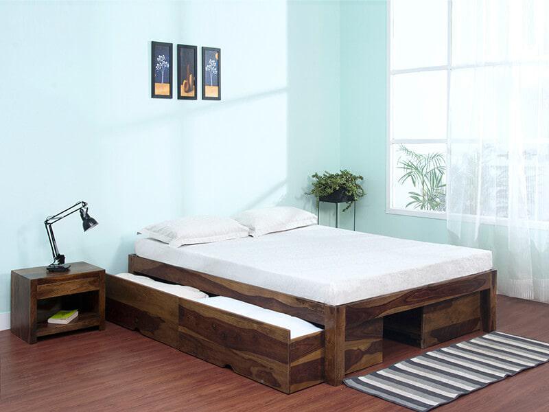 Hugo Queen Size Double Bed with Storage